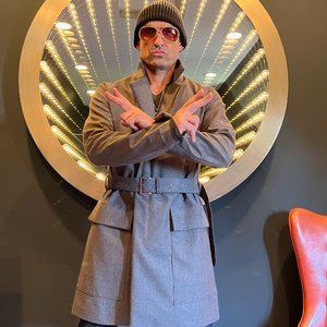 入手困難✨ARMANI COLLEZIONI トレンチコート レザー 山羊革 楽天市場】レザーコート ロングコート スエードコート